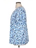 Susan Graver Blue Short Sleeve Blouse Size 1X - photo 5