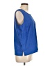 Draper's & Damon's 100% Polyester Blue Sleeveless Blouse Size L - photo 4