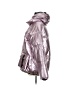 Lauren Vidal 100% Polyamide Metallic Silver Snow Jacket Size XS - photo 5