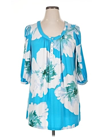 Susan Graver 3/4 Sleeve Blouse (view 1)