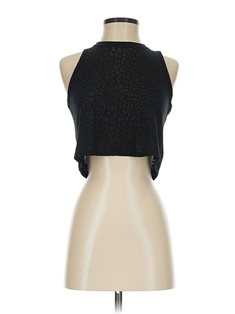Pre-owned Zobha Tank Top Black Halter Neckline Tops