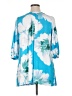 Susan Graver Teal 3/4 Sleeve Blouse Size 1X - photo 2