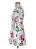 Express 100% Polyester Floral White Cocktail Dress Size 0 Petite - photo 5