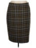 Black Label by Evan Picone Plaid Brown Formal Skirt Size 16 - photo 1