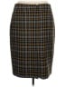 Black Label by Evan Picone Plaid Brown Formal Skirt Size 16 - photo 2