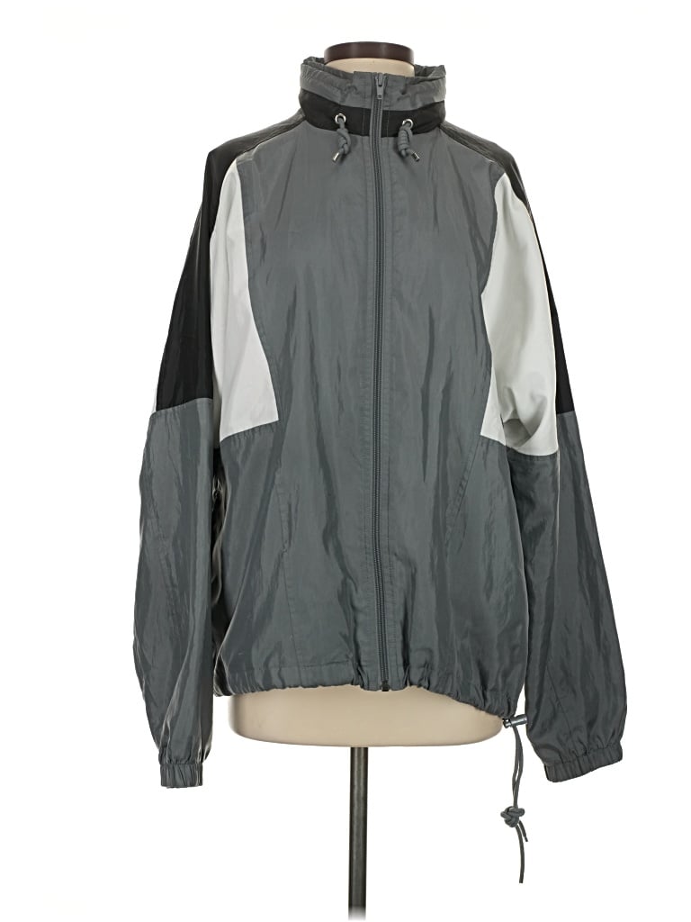 Pre-owned Nike Windbreaker Jacket In Gray