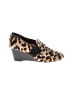 Donald J Pliner Animal Print Brown Tan Wedges Size 6 - photo 1