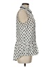 NY Collection 100% Polyester Polka Dots Ivory Sleeveless Blouse Size M - photo 4