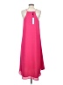 Three Eighty Two 100% Polyester Solid Pink Casual Dress Size S - photo 2