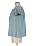 Max Studio Blue Short Sleeve Top Size XS - photo 5