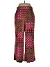 Drew 100% Polyester Paisley Burgundy Casual Pants Size L - photo 1