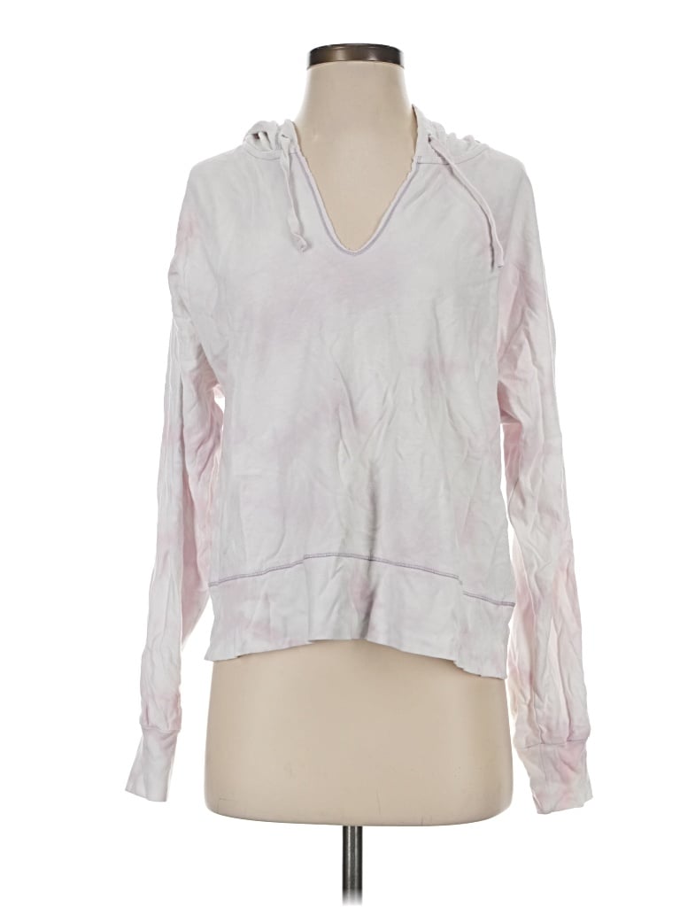 Pre-owned Splendid Long Sleeve Top Pink Keyhole Neckline Tops