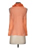 J.Crew 100% Silk Orange Sleeveless Silk Top Size 2 - photo 2