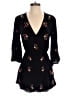 Grace 100% Rayon Floral Black Romper Size S - photo 1