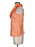 J.Crew 100% Silk Orange Sleeveless Silk Top Size 2 - photo 5