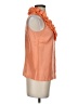 J.Crew 100% Silk Orange Sleeveless Silk Top Size 2 - photo 4