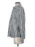 Lands' End 100% Cotton Stripes Silver Long Sleeve Blouse Size 4 - photo 5