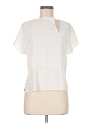 Zara W&B Collection Short Sleeve Blouse (view 1)