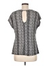 Simply Basic Houndstooth Gray Black Short Sleeve T-Shirt Size 8 - photo 2