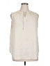 Ann Taylor Ivory Sleeveless Blouse Size XL - photo 1
