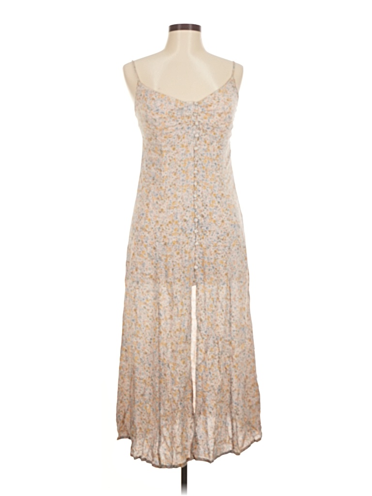 Pre-owned Assorted Brands Casual Dress In Tan