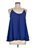 Freeway 100% Polyester Blue Sleeveless Blouse Size M - photo 1