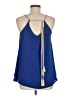 Freeway 100% Polyester Blue Sleeveless Blouse Size M - photo 2