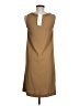 Cacharel 100% Polyester Solid Tan Casual Dress Size 6 - photo 2