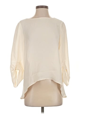 Lafayette 148 New York 3/4 Sleeve Silk Top (view 1)