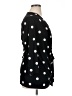 Anne Klein Polka Dots Black Long Sleeve Top Size XL - photo 4