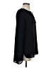 Banana Republic 100% Polyester Black Long Sleeve Blouse Size S - photo 4