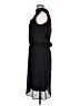 clothes 100% Polyester Solid Black Casual Dress Size L - photo 5