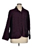 Erin Chevron-herringbone Purple Blazer Size 1X - photo 1