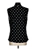 Anne Klein 100% Polyester Polka Dots Black Sleeveless Blouse Size L - photo 2