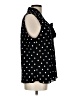 Anne Klein 100% Polyester Polka Dots Black Sleeveless Blouse Size L - photo 4