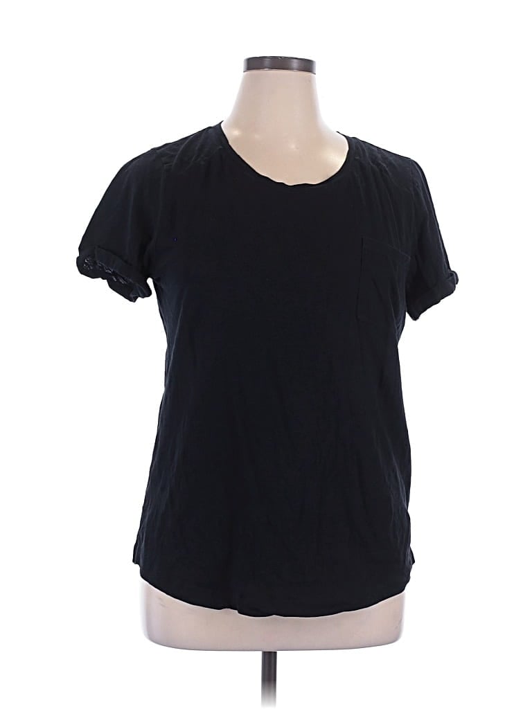 Pre-owned Style & Co Short Sleeve T-shirt In Black