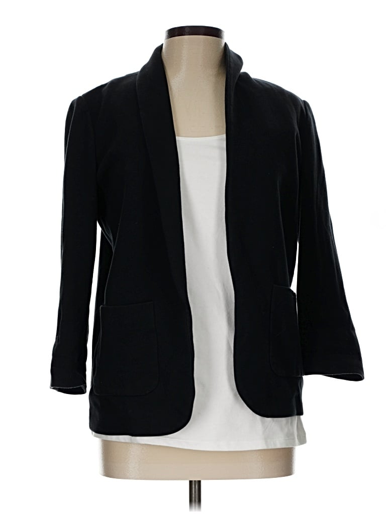 Pre-owned Hollister Blazer Jacket In Black