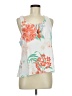 Linea Donatella White Sleeveless Blouse Size M - photo 1