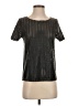 Wells Grace Metallic Silver Short Sleeve Top Size XS - photo 1