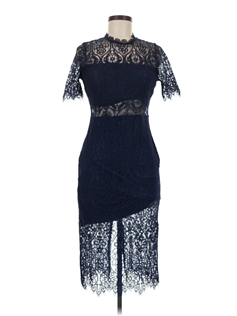 Pre-owned Just Me Cocktail Dress In Blue