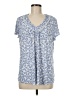 Croft & Barrow Blue Short Sleeve Blouse Size M - photo 1
