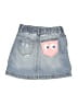 Justice Graphic Blue Denim Skirt Size 7 - 8 - photo 2