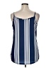 Unbranded Blue Sleeveless Blouse Size XL - photo 2
