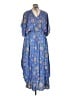 Gap Paisley Blue Casual Dress Size XL - photo 2