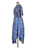 Gap Paisley Blue Casual Dress Size XL - photo 5