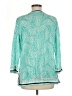 Talbots 100% Cotton Teal 3/4 Sleeve Blouse Size M - photo 2