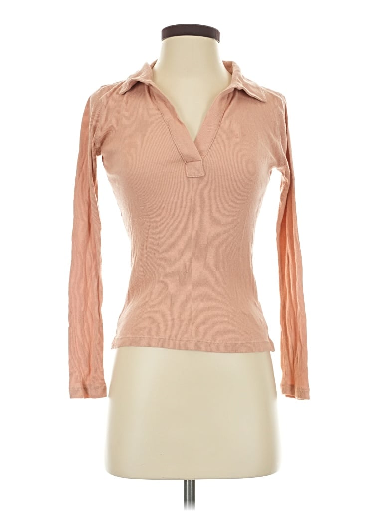 Pre-owned Jcrew Long Sleeve Blouse In Tan