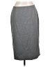 Carlisle Chevron-herringbone Gray Wool Skirt Size 12 - photo 1
