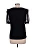 CeCe Black Short Sleeve Top Size L - photo 2