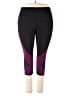 LIVI Active Color Block Purple Active Pants Size 22 - 24 - photo 1